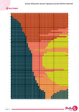 Canoe Sunset Tapestry Crochet Pattern: Lake Wall Hanging (80x120 Stitches PDF)