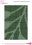 Green Leaves Crochet Tapestry Pattern: Botanical Wall Hanging (140x200 Stitches PDF)
