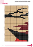 Japan Gate Tapestry Crochet Pattern: Wall Hanging (Digital Download, 120x160 Stitches)