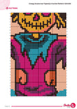 Scarecrow Tapestry Crochet Pattern: Halloween Farmhouse Wall Hanging (PDF Pattern)