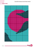 Tapestry Crochet Pattern: Sunset Mountain Wall Hanging (PDF Download 80x120 Stitches)