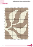 Tapestry Crochet Pattern: Earth Tone Leaves Boho Wall Hanging (PDF Pattern 50x75 Stitches)