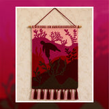 Sea Turtle Crochet Tapestry Pattern: Coastal Sunset Wall Hanging (120x180 Stitches PDF)