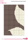 Terracotta Leaf Tapestry Crochet Pattern: Boho Wall Hanging (PDF Pattern 130x200 Stitches)