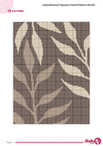 Botanical Tapestry Crochet Pattern: Leafy Wall Hanging (PDF Download 90x120 Stitches)