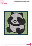 Panda Tapestry Crochet Pattern: Nursery Wall Hanging (PDF Pattern 100x100 Stitches)