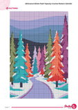 Winter Forest Tapestry Crochet Pattern: Colorful Wall Hanging (120x180 Stitches PDF Pattern)