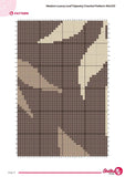 Leaf Tapestry Crochet Pattern: Modern Botanical Wall Hanging (90x120 Stitches PDF)