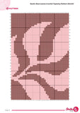 Rustic Rose Leaves Crochet Tapestry Pattern: Vintage Boho Wall Hanging (PDF Pattern 80x120 Stitches)