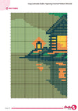 Cozy Lakeside Cabin Tapestry Crochet Pattern 80x120 Stitches PDF