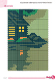Cozy Lakeside Cabin Tapestry Crochet Pattern 80x120 Stitches PDF