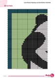 Panda Tapestry Crochet Pattern: Nursery Wall Hanging (PDF Pattern 100x100 Stitches)