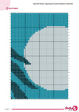 Boho Moon & Mountain Tapestry Crochet Pattern: Colorful Wall Hanging (PDF Pattern)
