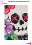 Skull Tapestry Crochet Pattern: Dia de los Muertos Inspired Wall Art (PDF Pattern 120x160Sts)