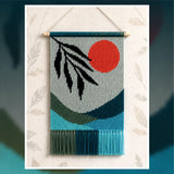 Mountain Sunset Tapestry Crochet Pattern: Boho Wall Hanging (PDF Pattern)