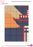 Japanese House Tapestry Crochet Pattern: Home Wall Hanging (PDF Download 120x160 Stitches)