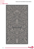 Chinese Lion Tapestry Crochet Blanket Pattern (PDF 160x280 Stitches)