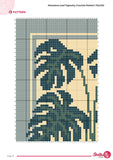 Monstera Leaf Tapestry Crochet Pattern: Tropical Wall Hanging (75x100 Stitches PDF)