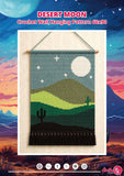 Desert Moon Crochet Wall Hanging Pattern 60x90 Stitches | Boho Moon Tapestry Crochet PDF Pattern