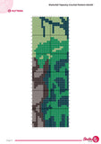 Waterfall Tapestry Crochet Pattern | Nature Wall Hanging (60x90 Stitches PDF)