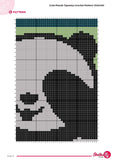 Panda Tapestry Crochet Pattern: Nursery Wall Hanging (PDF Pattern 100x100 Stitches)