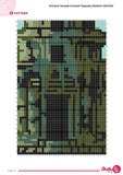 Ancient Temple Crochet Tapestry Pattern | Sacred Wall Art (120x160 Stitches PDF Pattern)