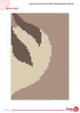 Neutral Leaves Tapestry Crochet Pattern: Earthy Wall Hanging (PDF Pattern 80x120 Stitches)
