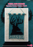 Deer Tapestry Crochet Pattern: Rustic Wildlife Wall Hanging (PDF Pattern 50x70 Stitches)