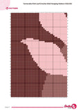 Terracotta Leaf Crochet Wall Hanging Pattern: Boho Tapestry (PDF Pattern 100x150 Stitches Chart)
