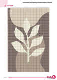 Terracotta Leaf Tapestry Crochet Pattern: Boho Wall Hanging (PDF Pattern 130x200 Stitches)