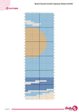 Beach Sunset Crochet Tapestry Pattern: Palm Tree Coastal Wall Hanging (60x90  Stitches PDF)