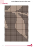 Leafy Branch Crochet Tapestry Pattern: Neutral Botanical Wall Hanging (PDF Download 110x160 Stitches)