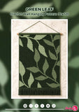 Green Leaf Crochet Wall Hanging Pattern: Botanical Tapestry (90x120 Stitches PDF)