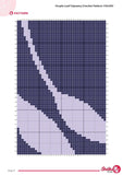 Purple Leaf Tapestry Crochet Pattern: Botanical Wall Hanging (110x160 Stitches PDF)
