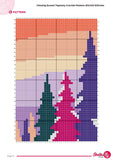 Chasing Sunset Crochet Pattern: Winter Forest Tapestry (80x120 Stitches PDF)