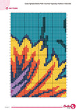 Betta Fish Crochet Tapestry Pattern: Vibrant Aquarium Wall Art (PDF Download 100x150 Stitches)