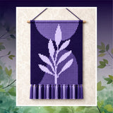 Lavender Leaf Tapestry Crochet Pattern: Botanical Wall Hanging (80x120 Stitches PDF)