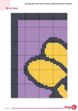 Bee with Heart Crochet Tapestry Pattern: Wall Art (PDF Download)