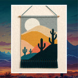Abstract Desert Tapestry Crochet Pattern: Wall Hanging PDF (120x180 Stitches Digital Download)