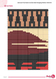 Samurai Torii Gate Crochet Pattern: Japanese Tapestry Wall Hanging (PDF Download 100x140 Stitches)