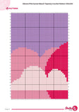Vibrant Pink Sunset Beach Tapestry Crochet Pattern 100x150 Stitches PDF