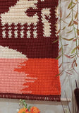 Japan Garden Sunset Crochet Pattern: Oriental Tapestry Wall Hanging (PDF Pattern 90x120 Stitches)