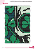 Lucky Charm Skull Tapestry Crochet Pattern: Shamrock Wall Art (PDF Pattern 120x180 Stitches)