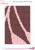 Rustic Brown Leaf Tapestry Crochet Pattern 140x200 PDF | Minimalist Botanical Wall Hanging Crochet Design for Modern Nature Home Décor