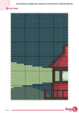 Ocean Beacon Lighthouse Tapestry Crochet Pattern 120x180 Stitches | Nautical Wall Hanging PDF | Coastal Sunset Crochet Decor