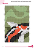 Koi Pond Crochet Tapestry Pattern | Fish Wall Art (90x120 Stitches PDF Pattern)