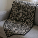 Chinese Lion Tapestry Crochet Blanket Pattern (PDF 160x280 Stitches)