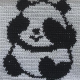 Panda Tapestry Crochet Pattern: Nursery Wall Hanging (50x50 Stitches PDF)