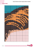 Pop Art Crochet Tapestry Pattern: Retro Woman Kiss Design (PDF 140x200 Stitches)