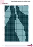 Modern Emerald Leaf Tapestry Crochet Pattern 110x160 PDF | Modern Botanical Wall Hanging Design